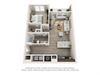 Slate floor plan at Whetstone featuring one bedroom and one bathroom